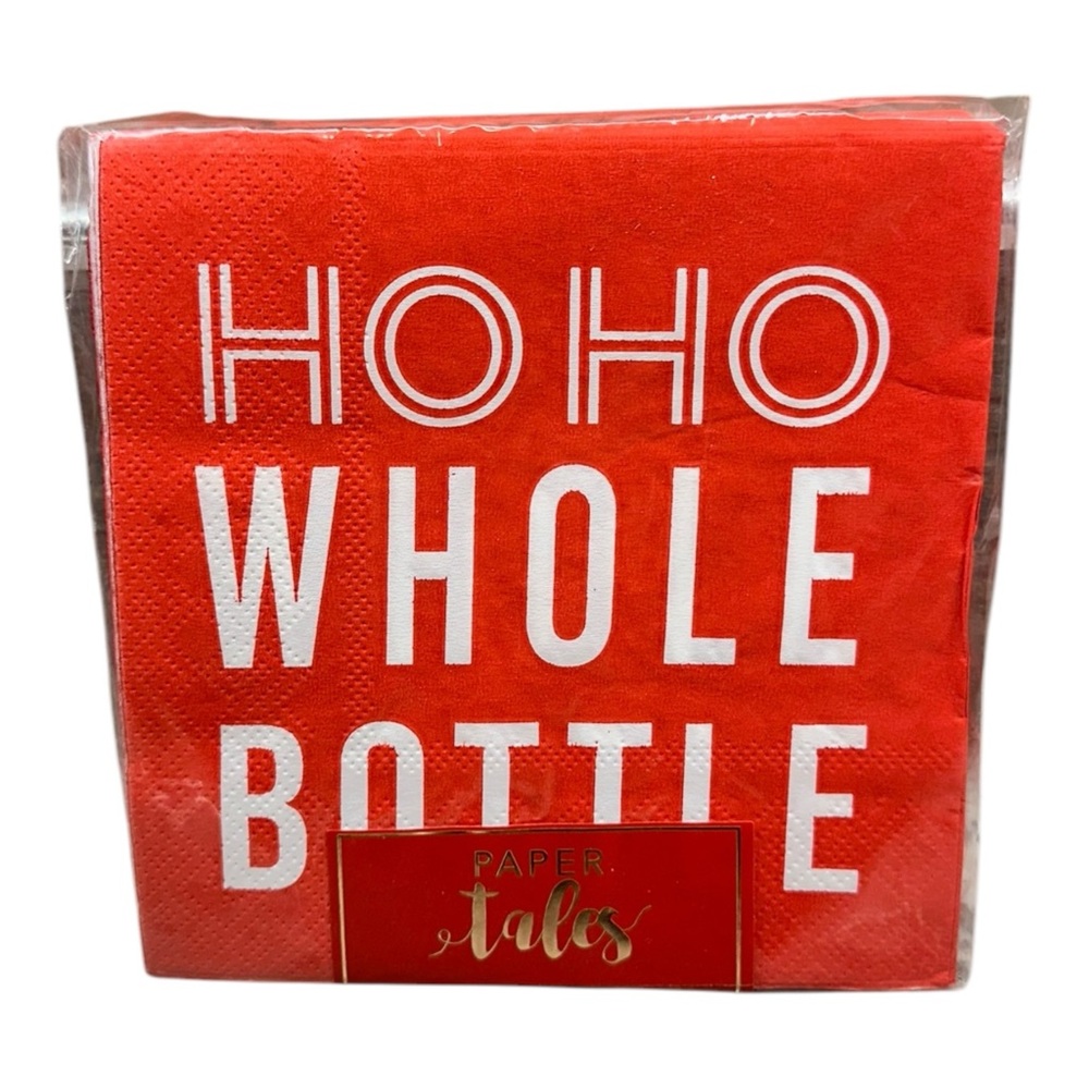 paper tales ho ho whole bottle 40 cocktail napkins